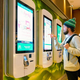 customer orders from McDonald's self-service kiosk
